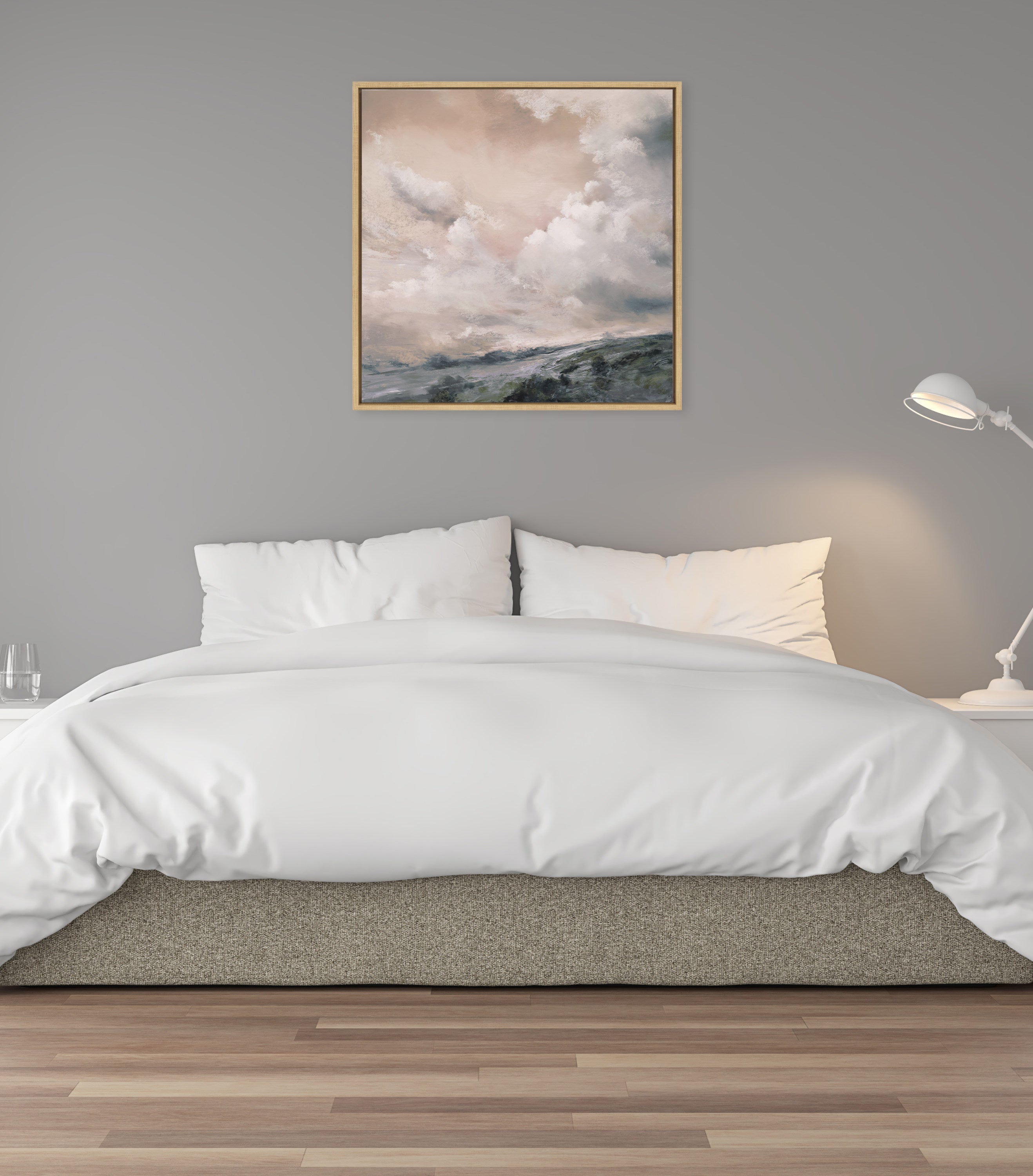 Sylvie When the North Wind Blows- Sepia Framed Canvas by Nel Whatmore