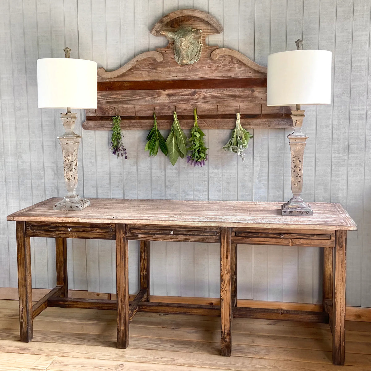 Alder Archive Pine Console Table