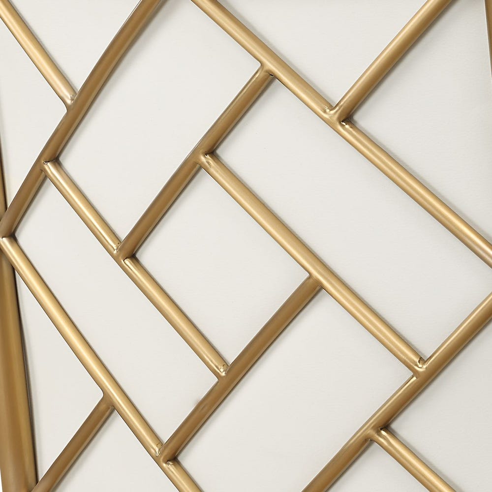 Lisette Brass Fretwork Dining Chair