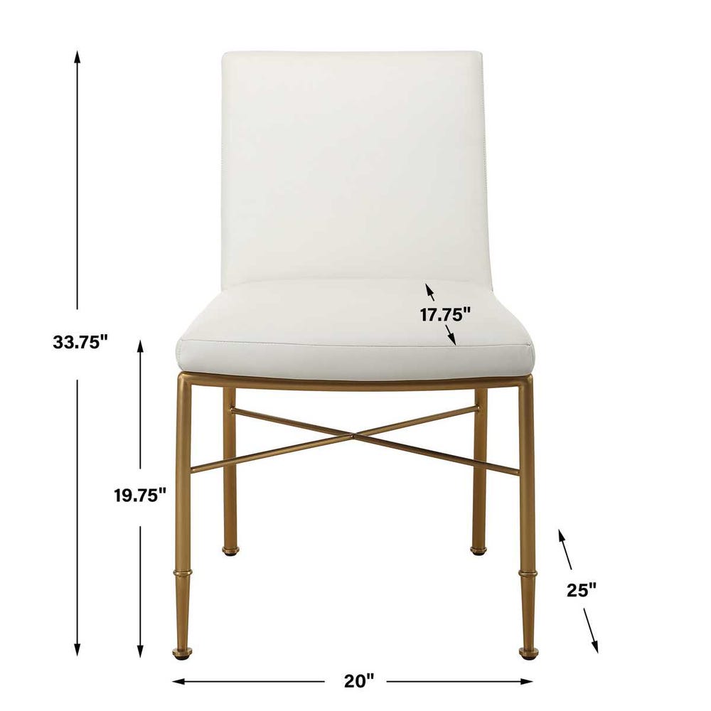 Lisette Brass Fretwork Dining Chair