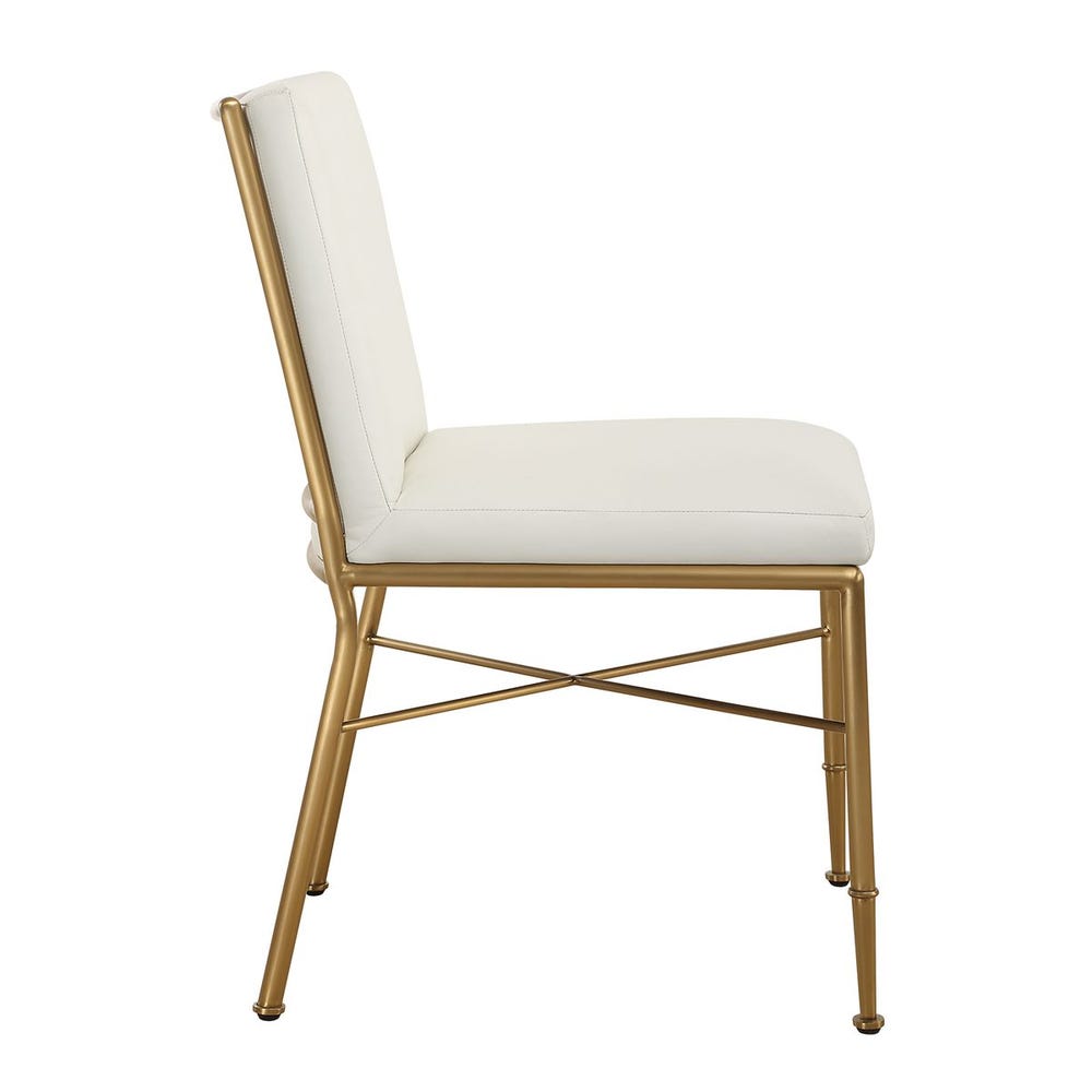 Lisette Brass Fretwork Dining Chair