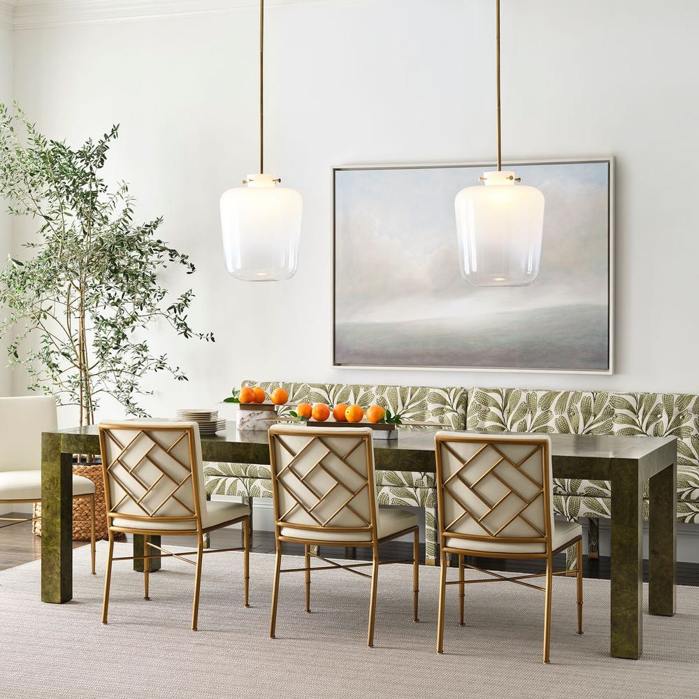 Lisette Brass Fretwork Dining Chair