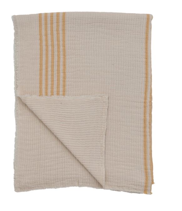 Striped Cotton Throw