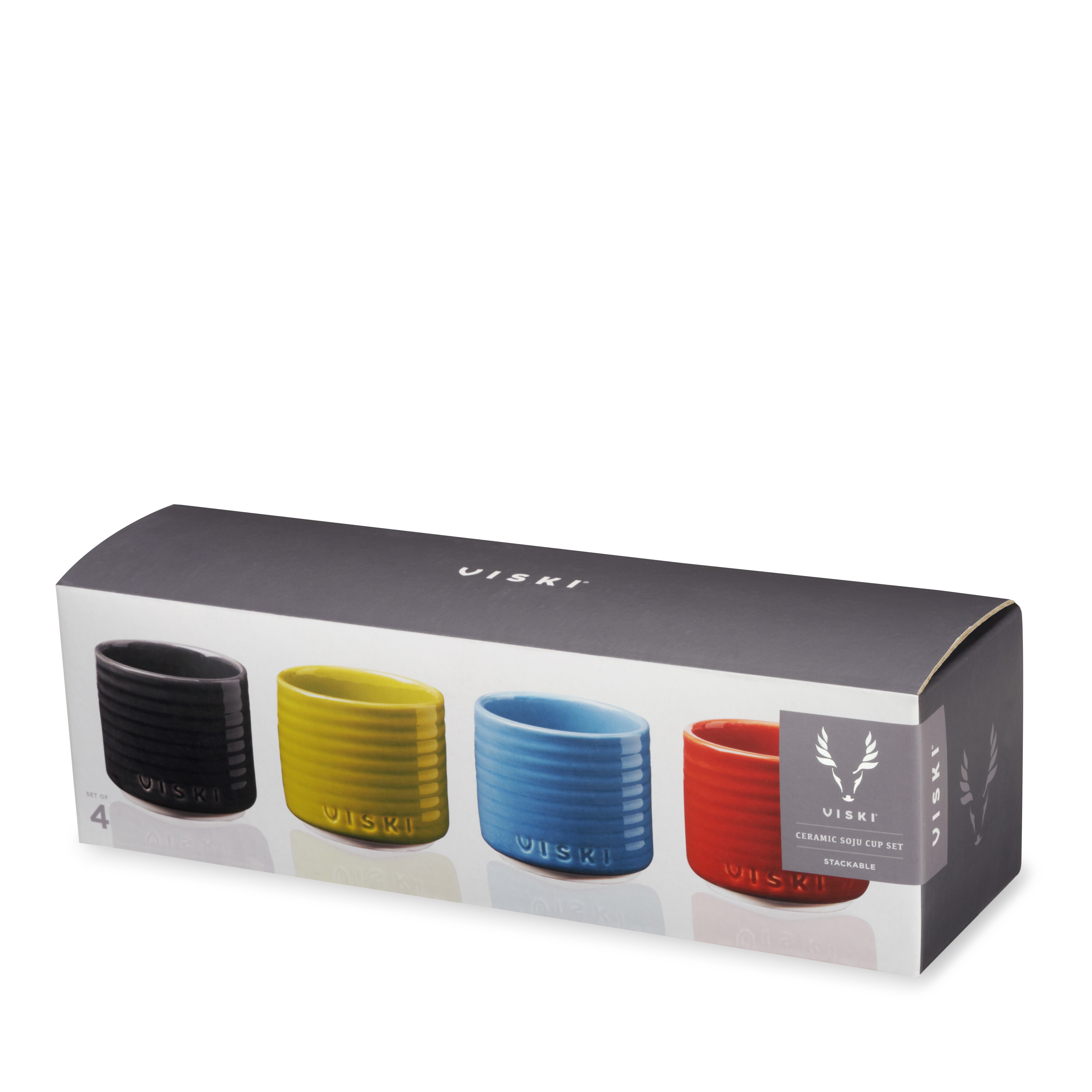 Soju Ceramic Cups, Set of 4