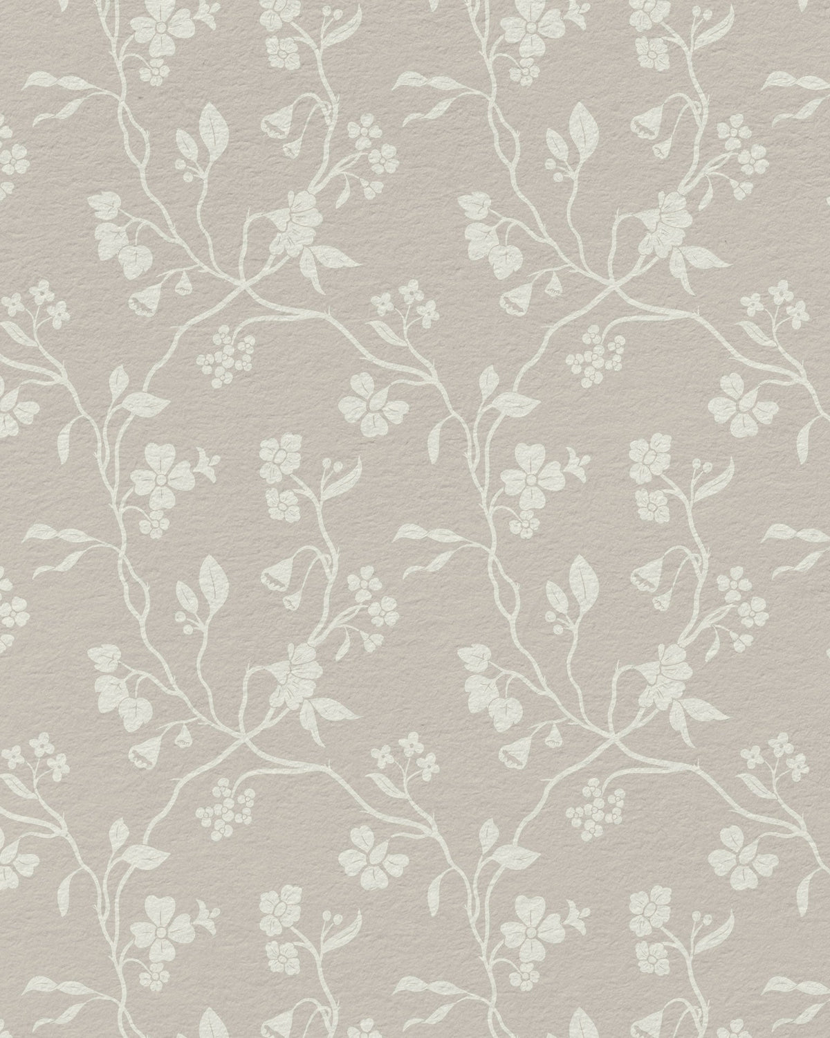 Lunaria Vine Wallpaper in Weathered Clay