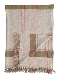 Plaid Throw- Fringe