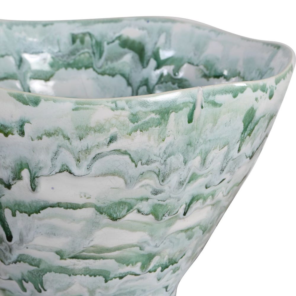 Jameis Ceramic Watercolor Pedestal Vase