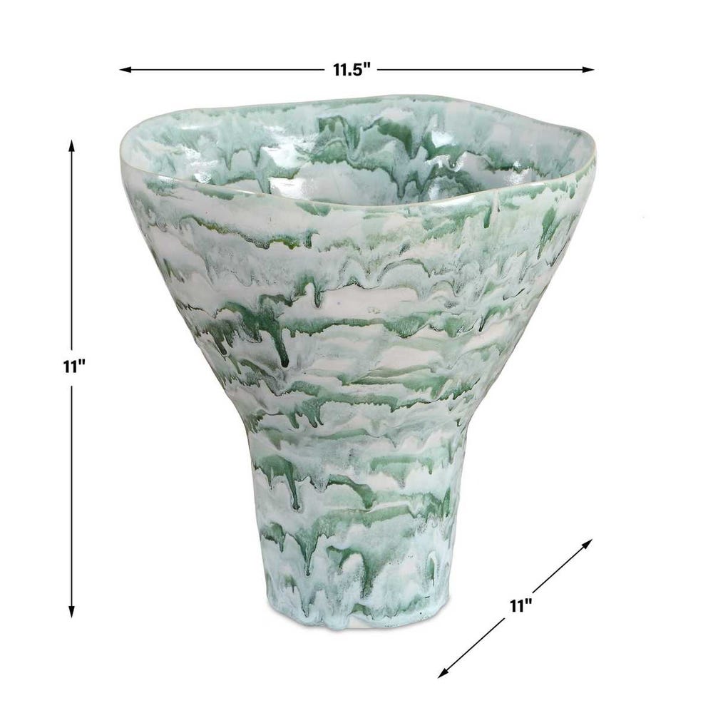 Jameis Ceramic Watercolor Pedestal Vase