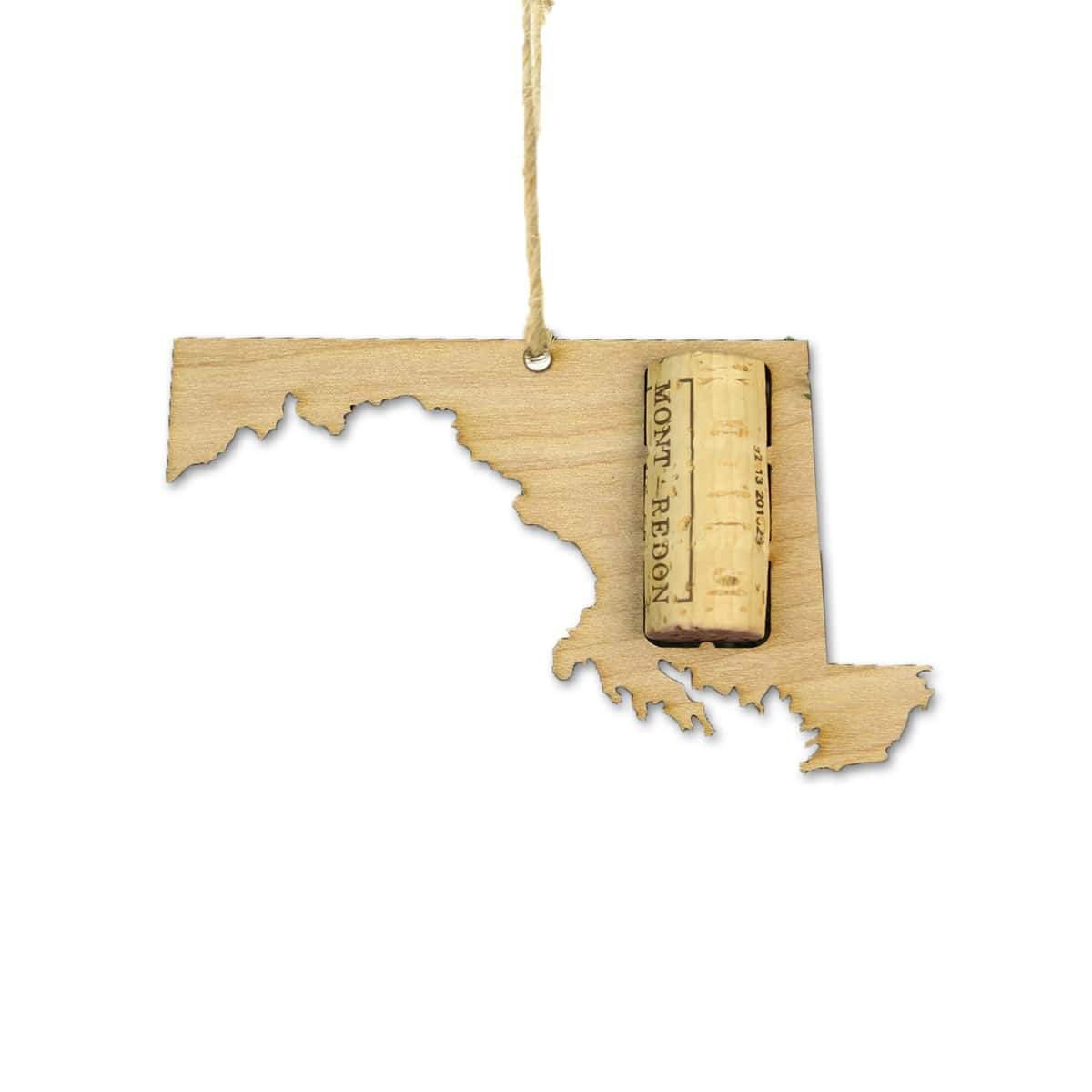 Maryland Wine Cork Holder Ornaments