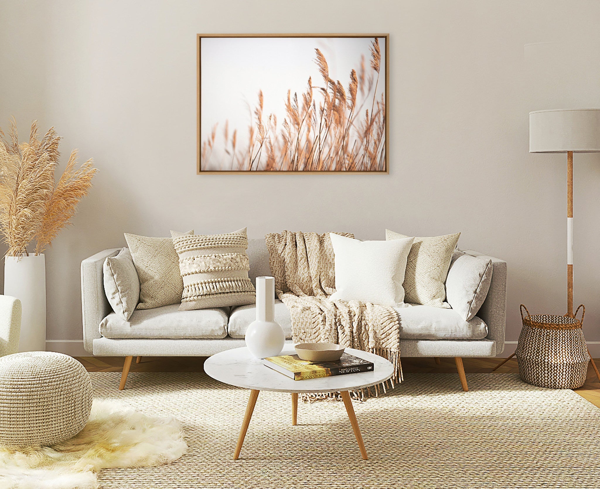 Sylvie Marsh Grass No 4 Framed Canvas by Crystal Lynn Collins