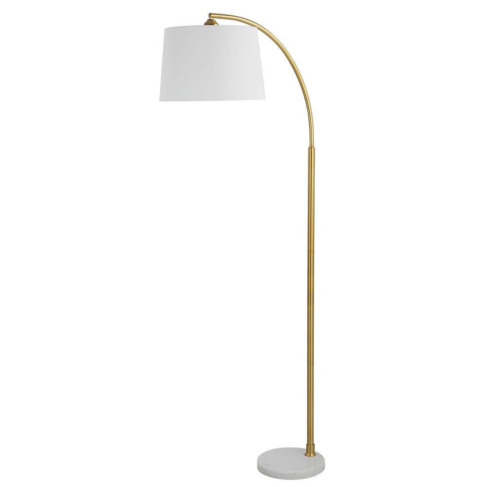 Micah Adjustable Metallic Arc Floor Lamp