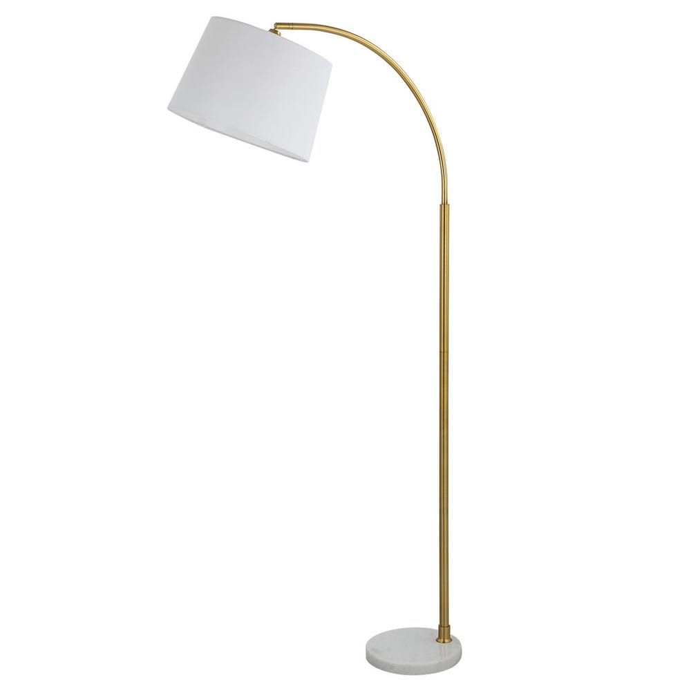Micah Adjustable Metallic Arc Floor Lamp