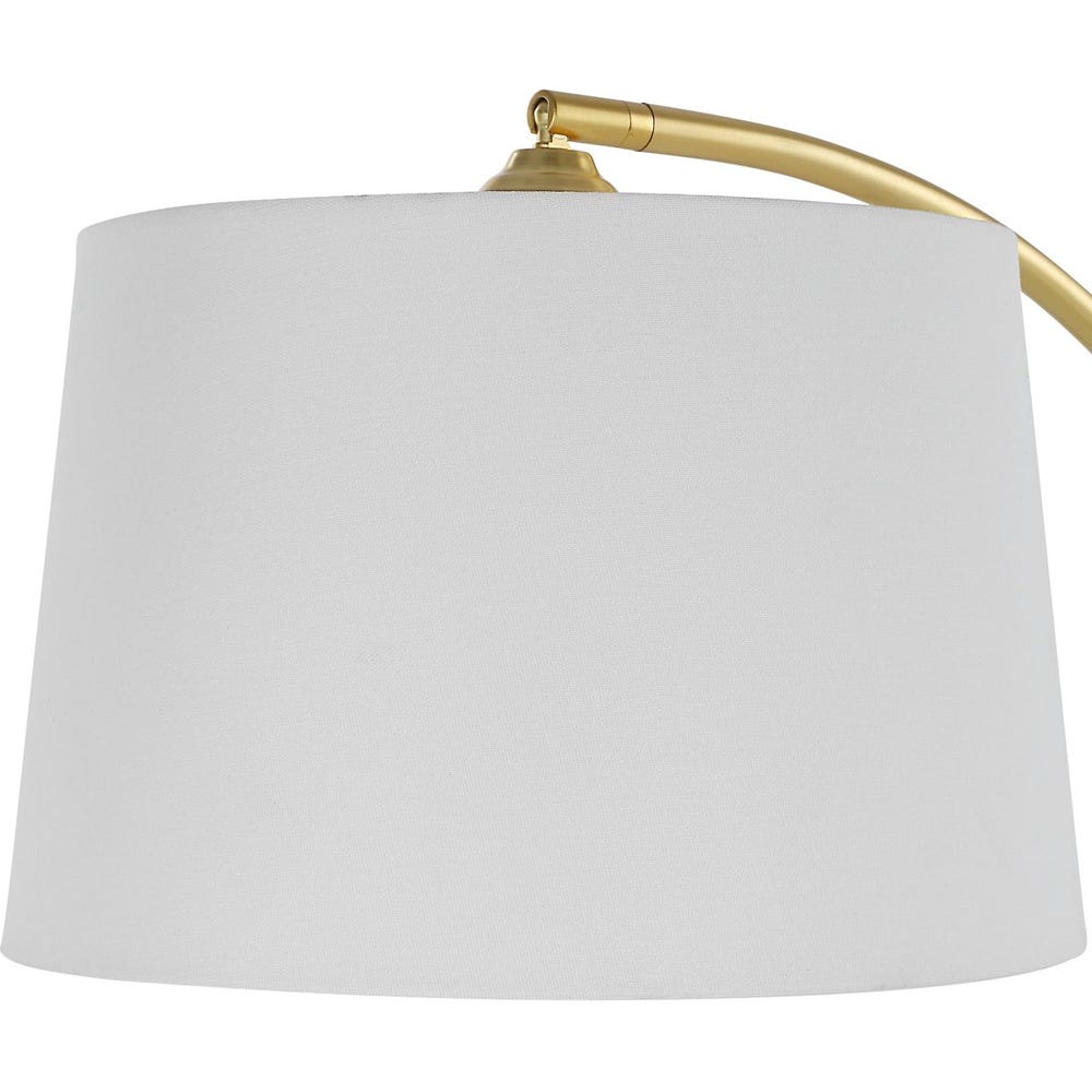 Micah Adjustable Metallic Arc Floor Lamp