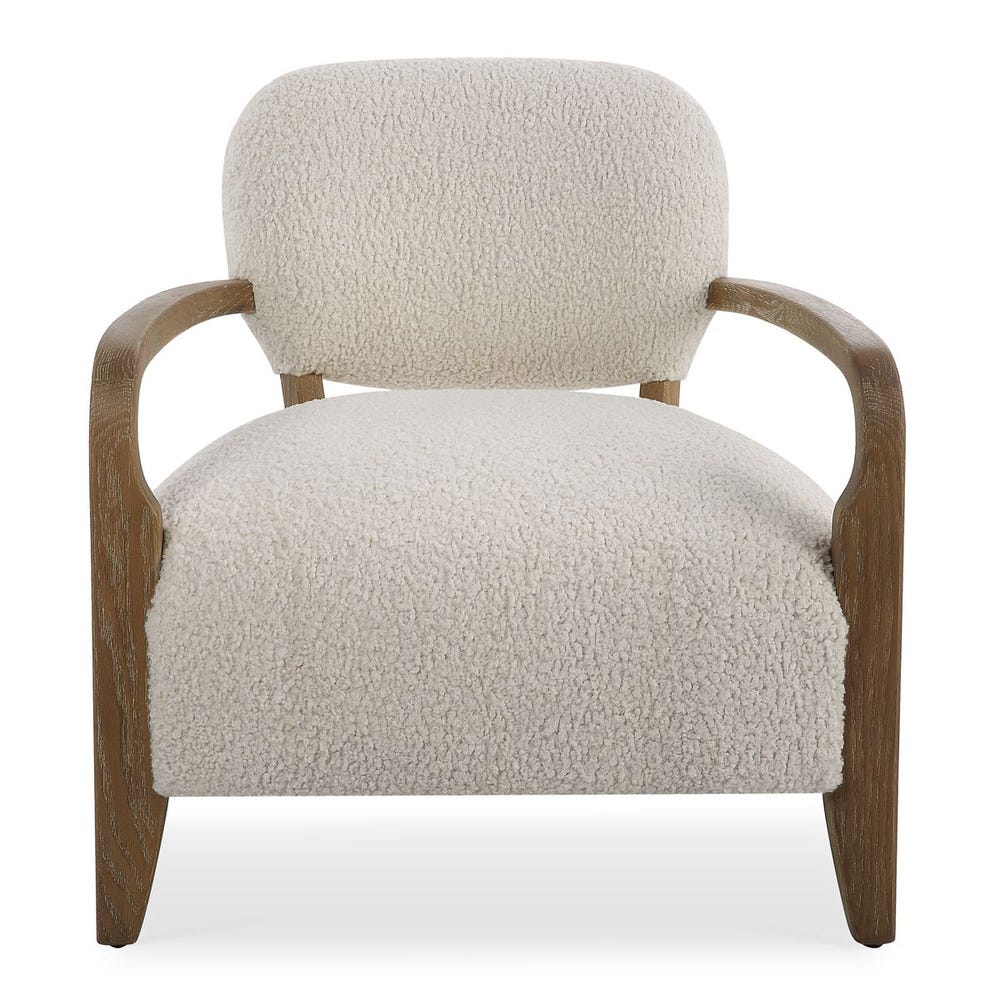 Briar Natural Faux Shearling Accent Chair