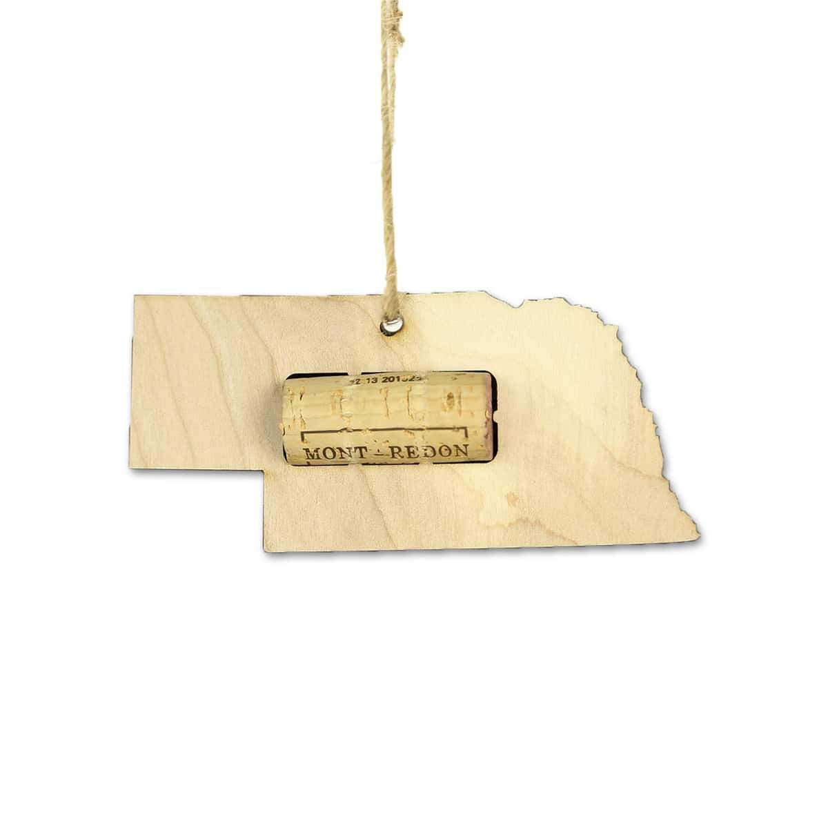 Nebraska Wine Cork Holder Ornaments