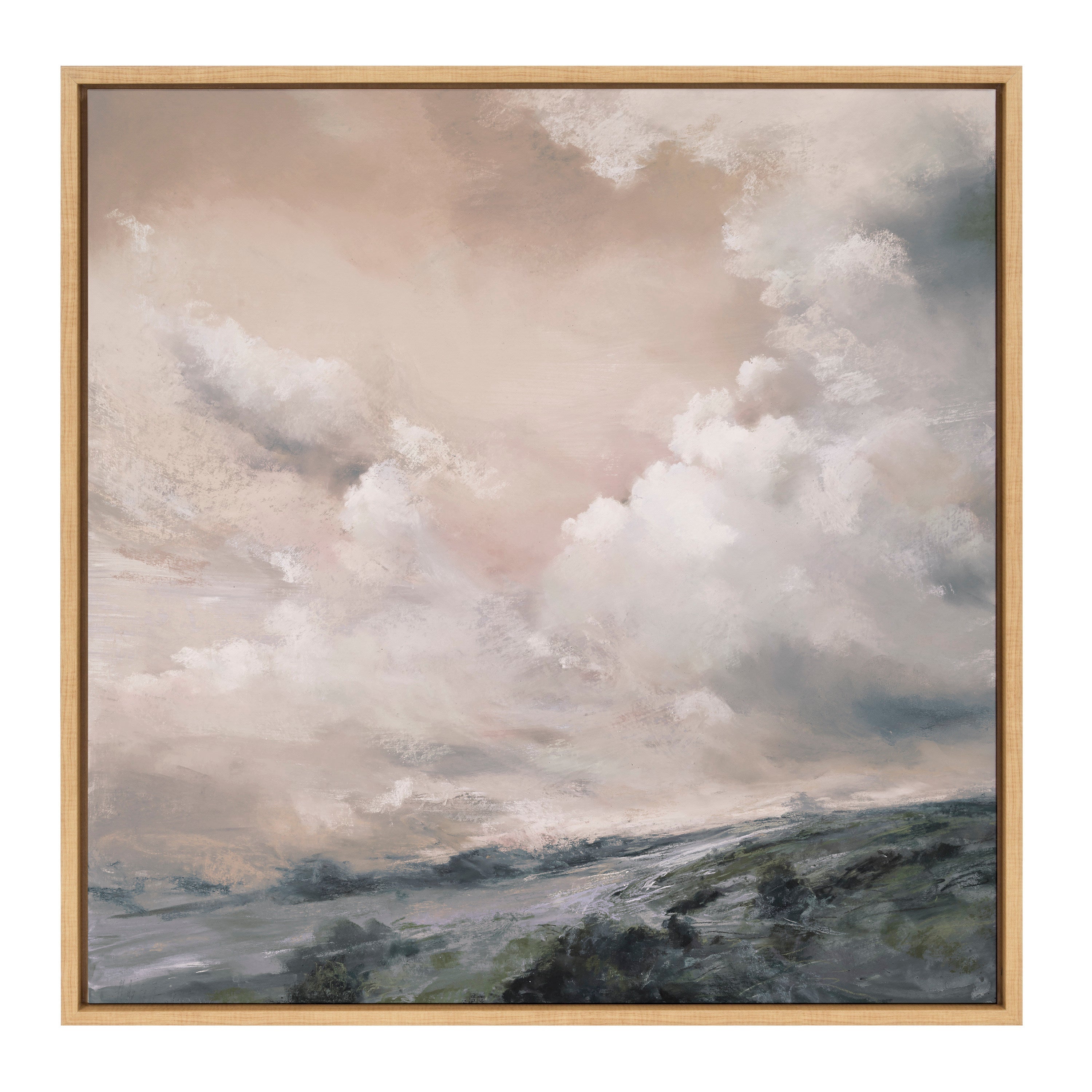 Sylvie When the North Wind Blows- Sepia Framed Canvas by Nel Whatmore