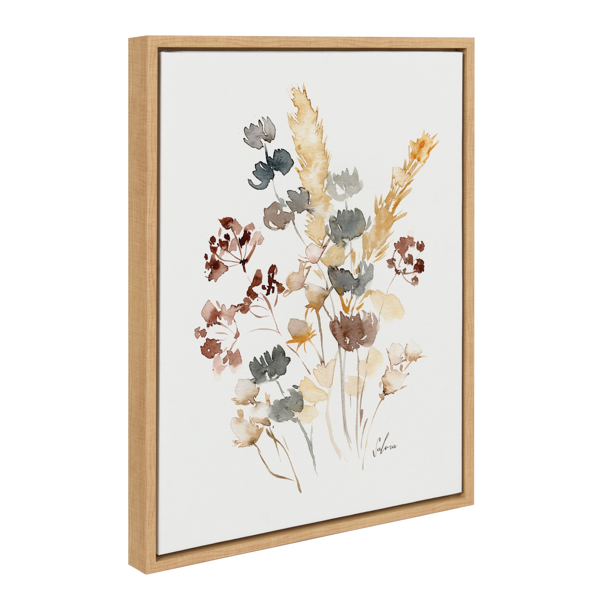 Sylvie Wild Salvia Framed Canvas by Sara Berrenson