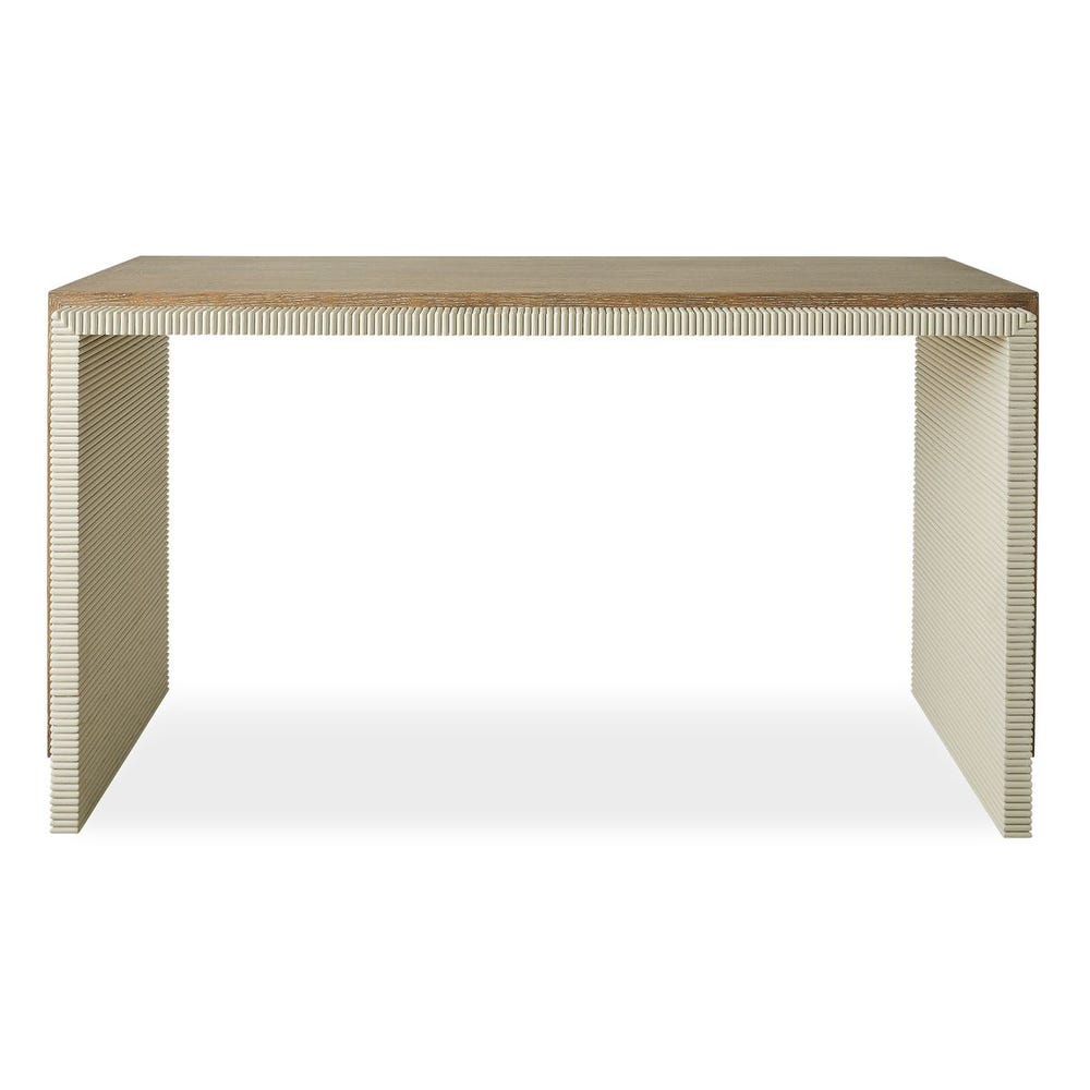 Maison Cerused Oak Fluted Console Table