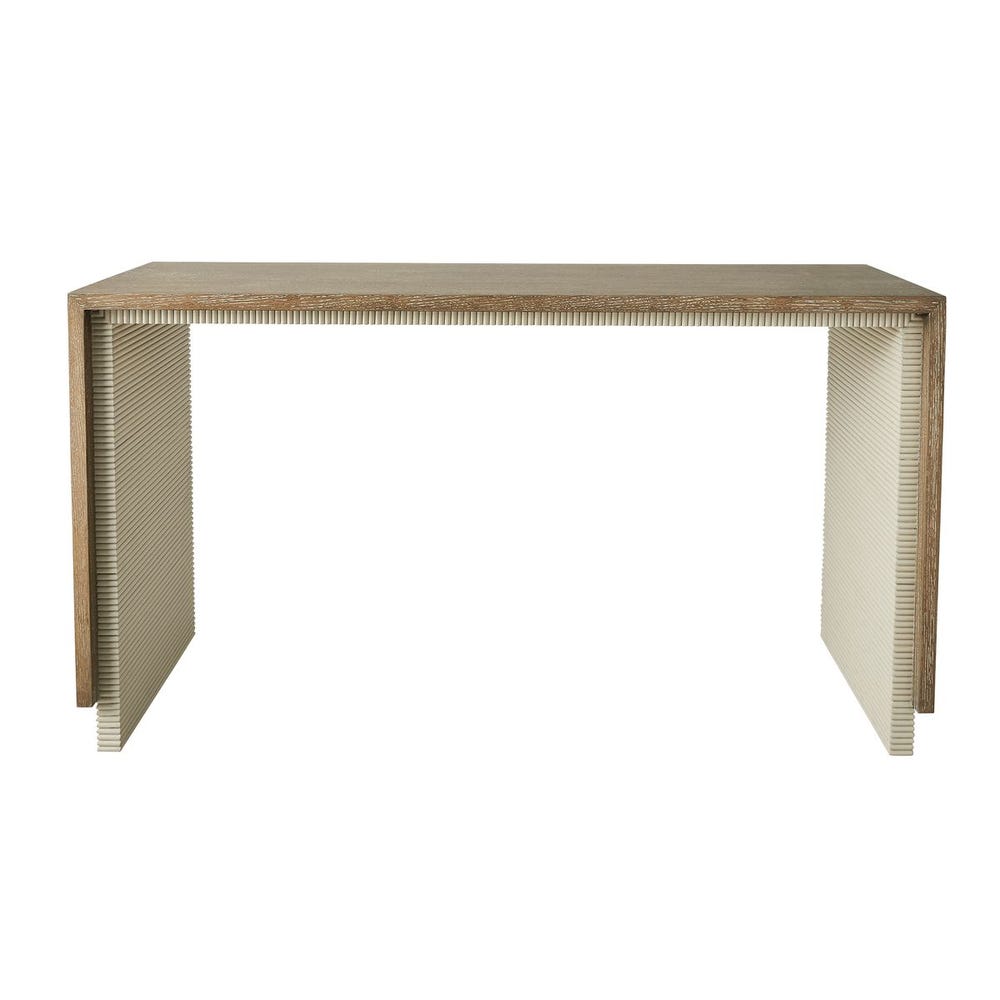 Maison Cerused Oak Fluted Console Table