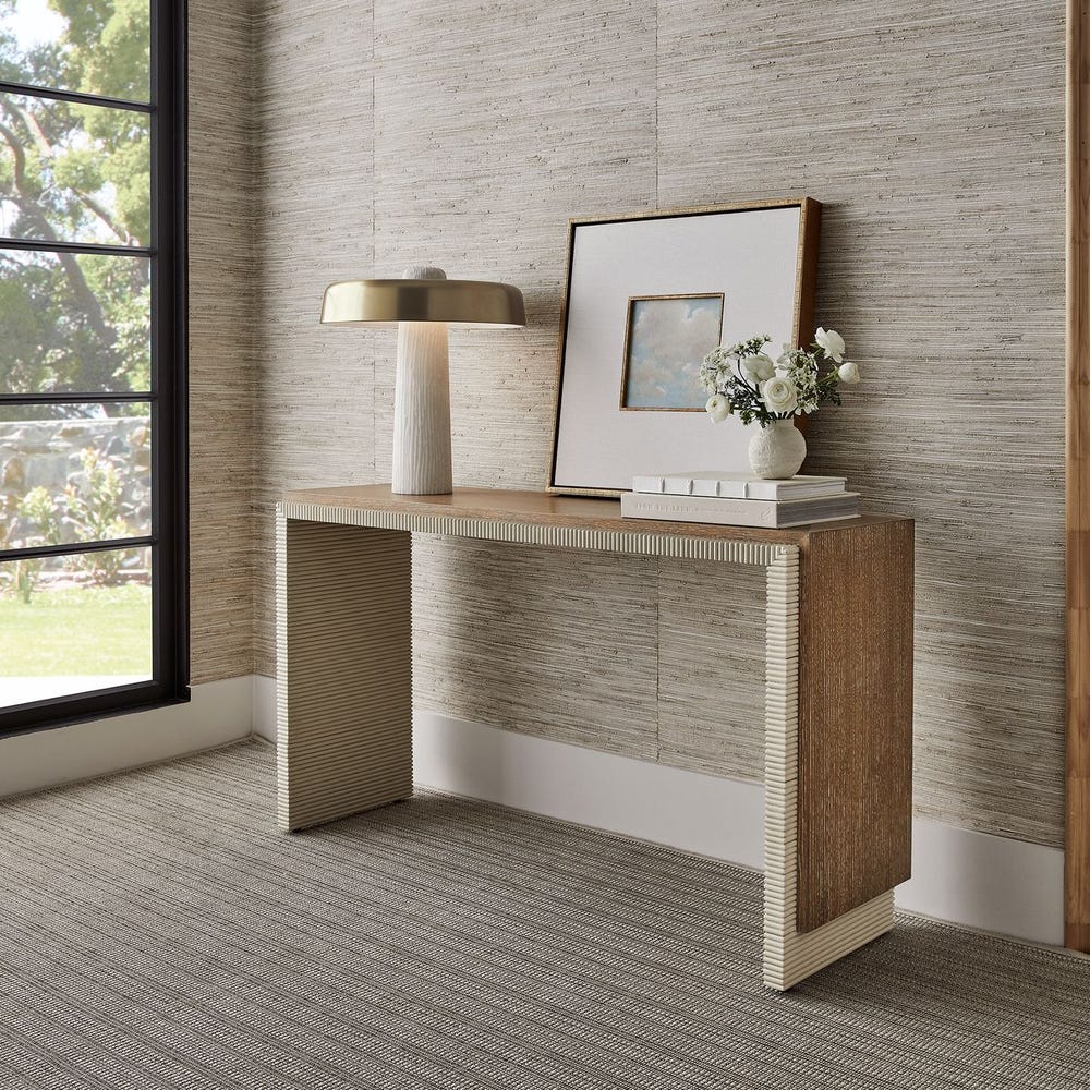Maison Cerused Oak Fluted Console Table