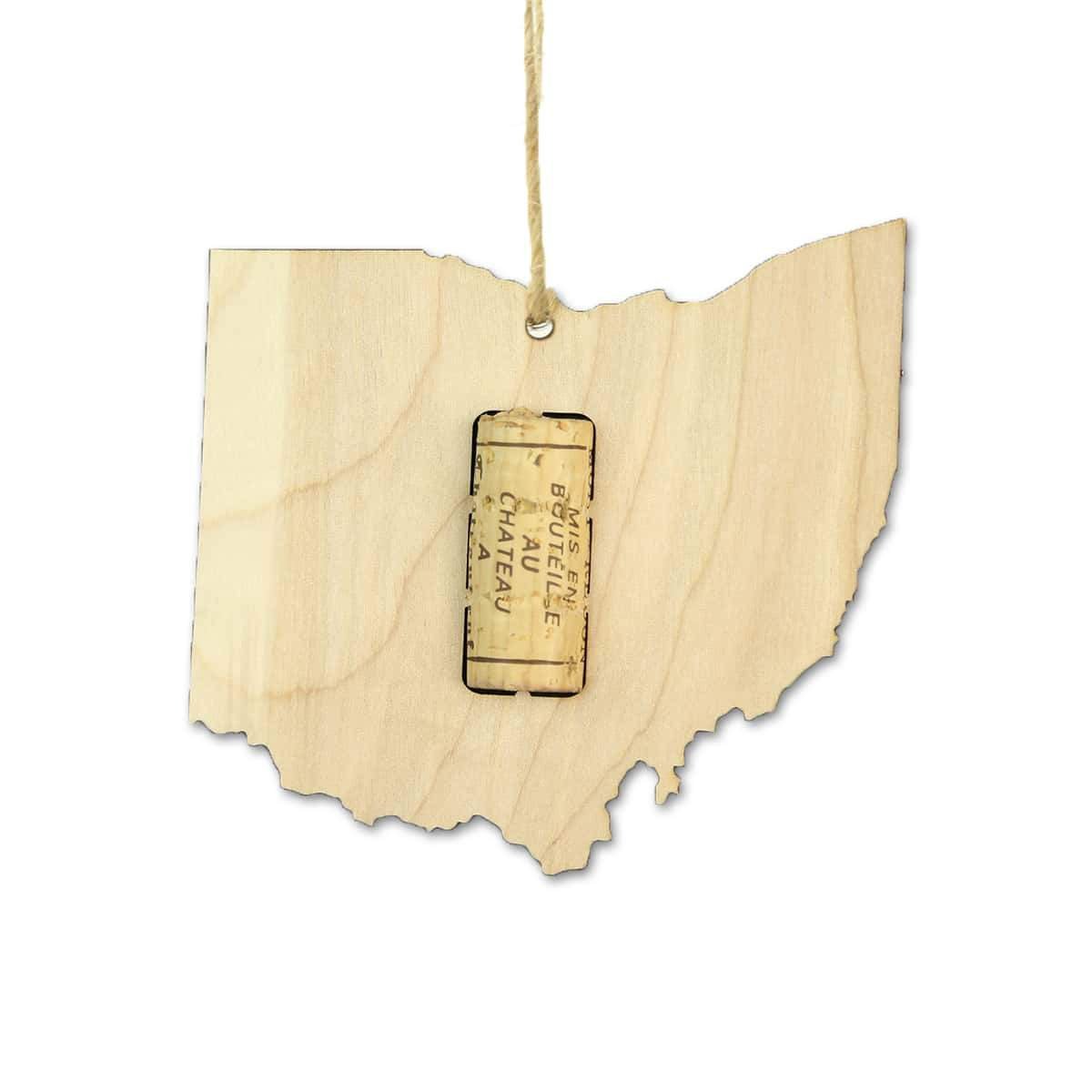 Ohio Wine Cork Holder Ornaments