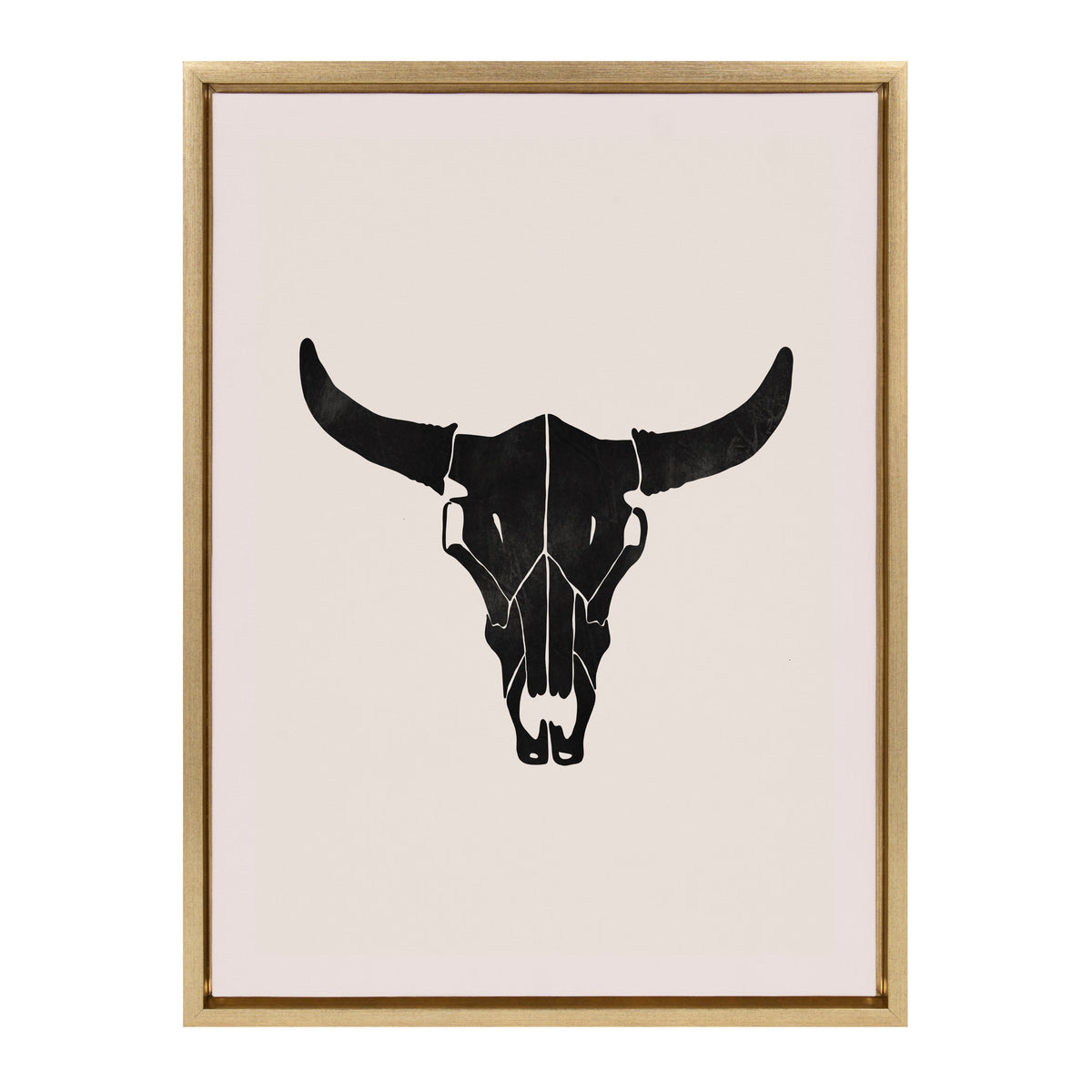 Sylvie Western Skull Framed Canvas by Honey Island Studio