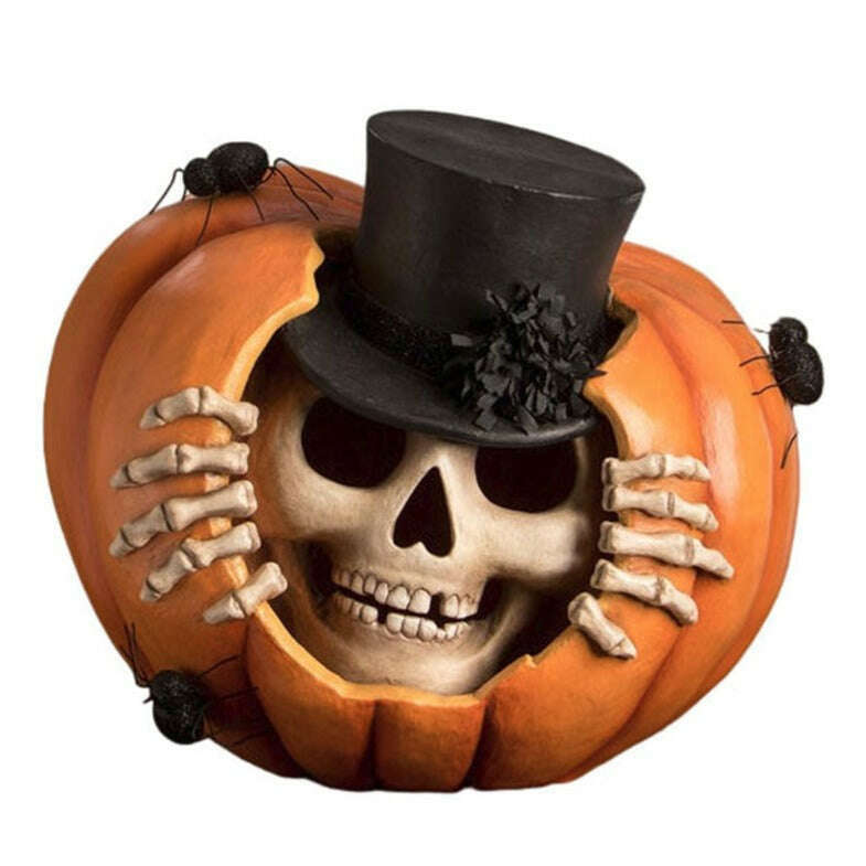 Peek-A-Boo Skelly Halloween Decor by Bethany Lowe Designs