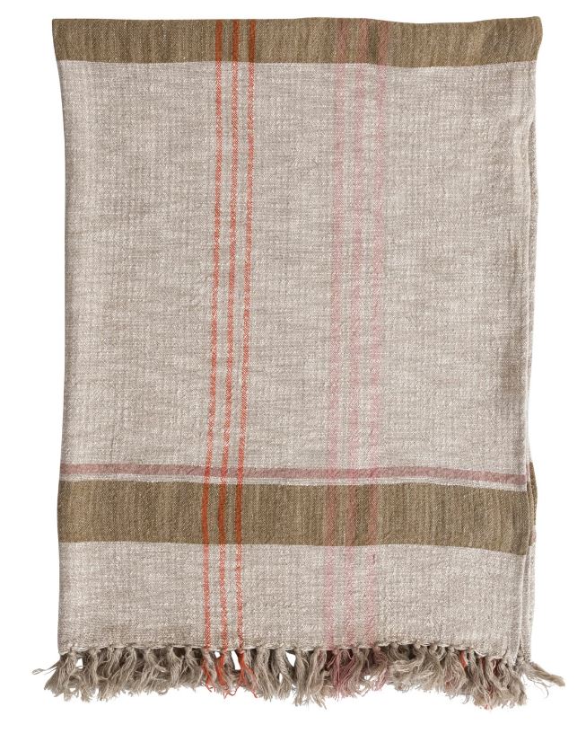 Plaid Throw- Fringe