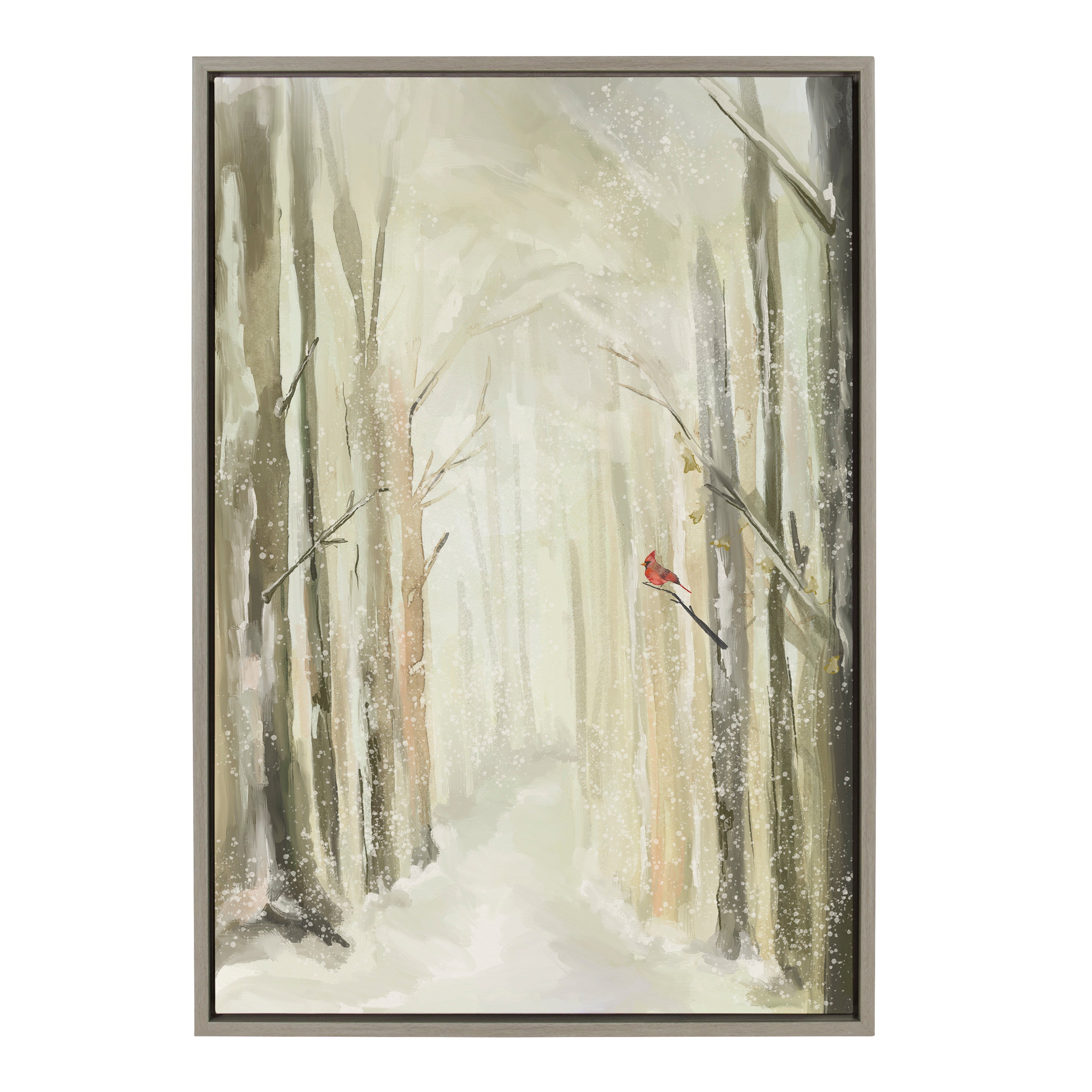 Sylvie Winter Landscape 2 Framed Canvas by Annie Quigley
