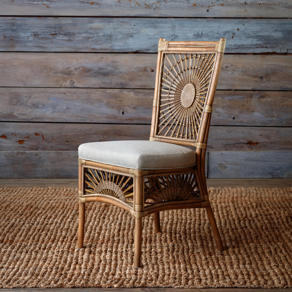 Maison Rattan Dining Chairs, Set of 2