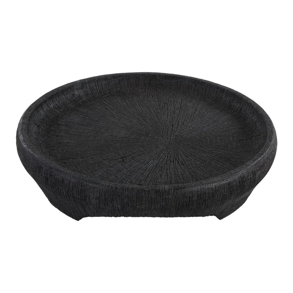 Textured Black Indoor Outdoor Bowl