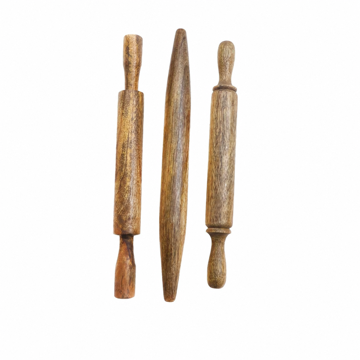 Mango Wood Rolling Pin - Set of 3