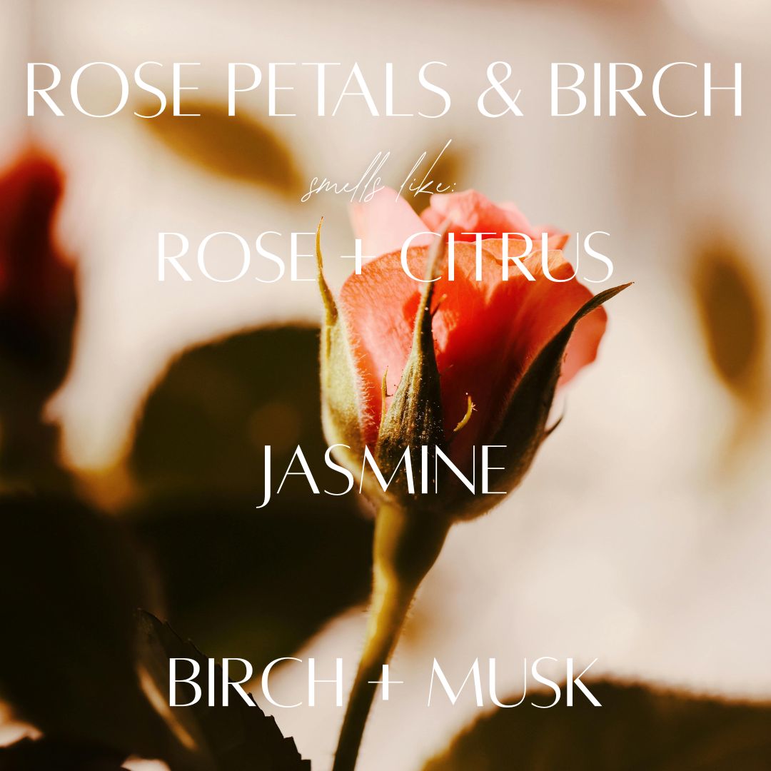Rose Petals & Birch - 7 Wick White Wood Dough Bowl Candle
