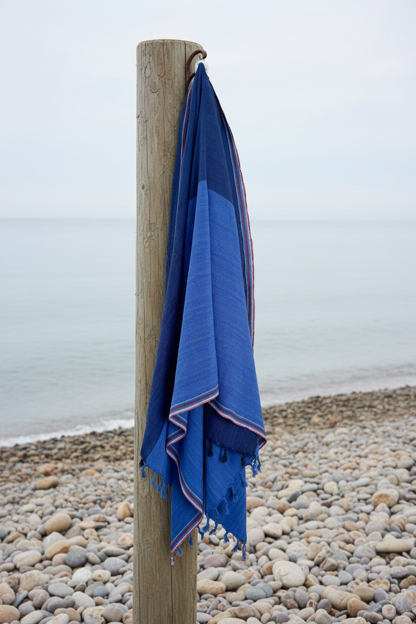 Aegean  Blue Indigo Towel