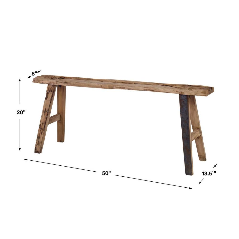 The Hartley Reclaimed Pine Bench