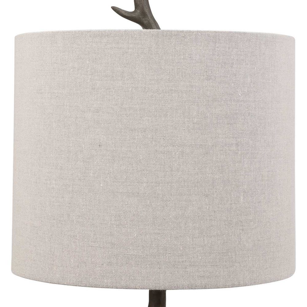 Anatole Rustic Organic Gunmetal Table Lamp