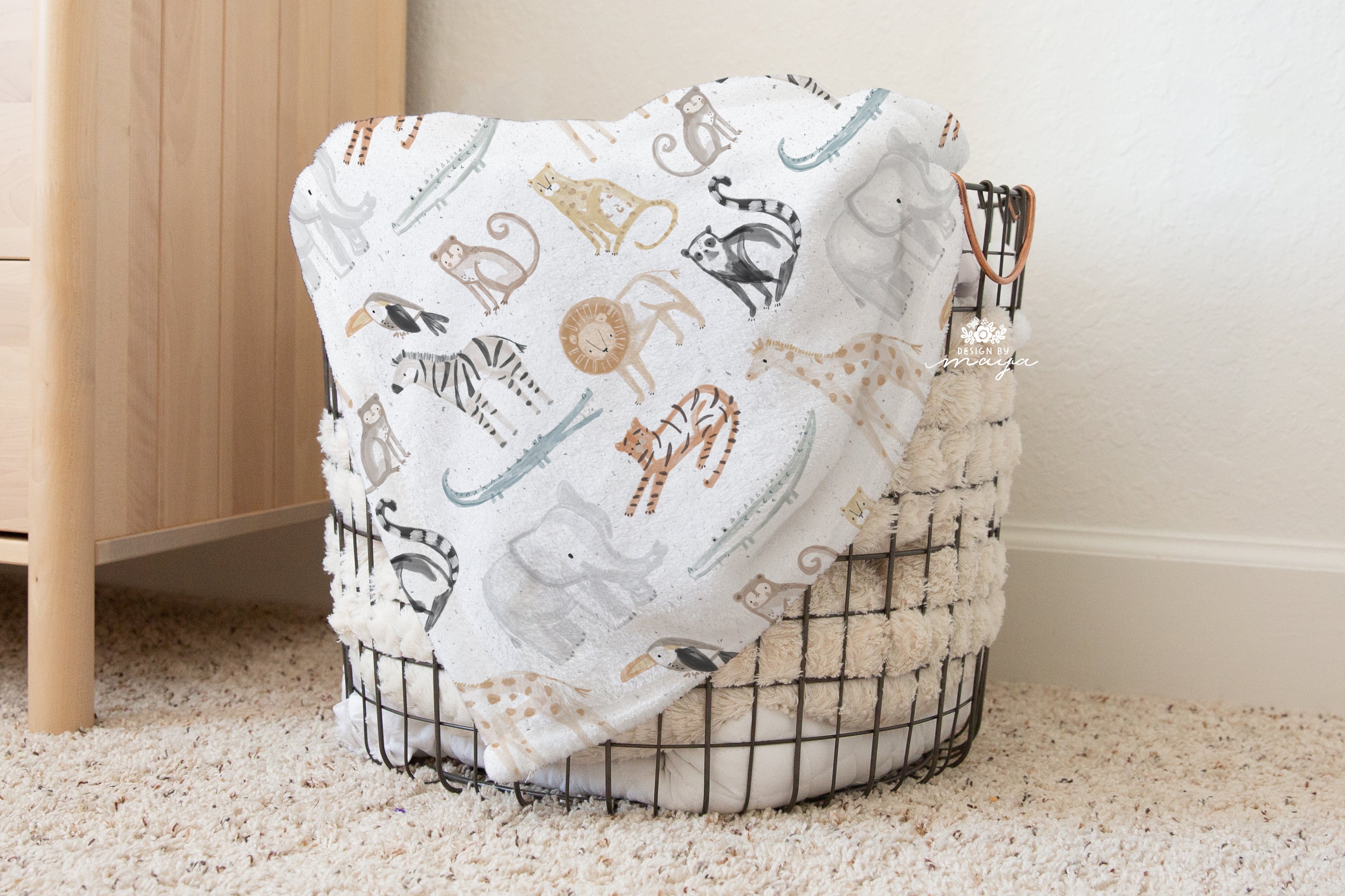 Baby Animals Ducks and Chicks - Vintage Baby Blanket