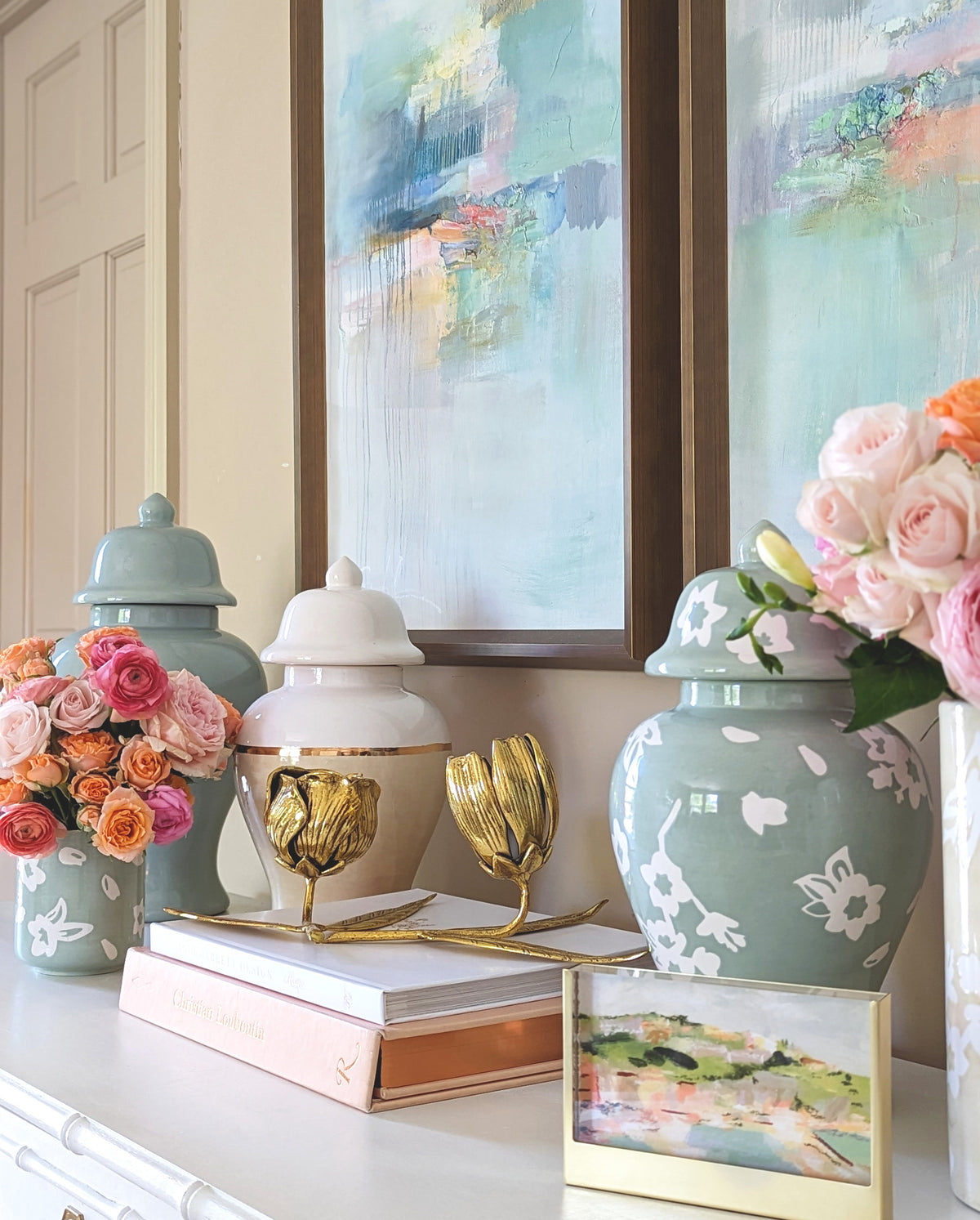 Sakura Ginger Jars in Light Lavender