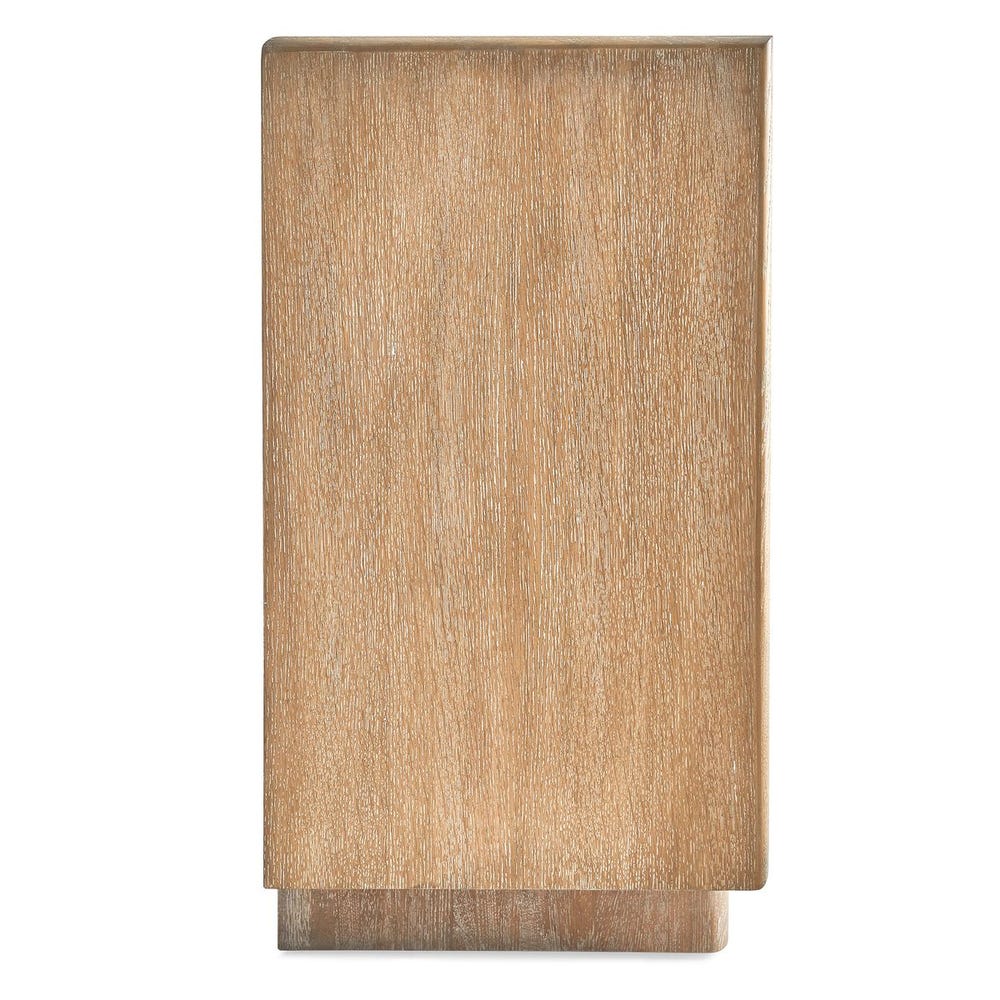 Sorella Sculptural White Oak 5-Door Cabinet
