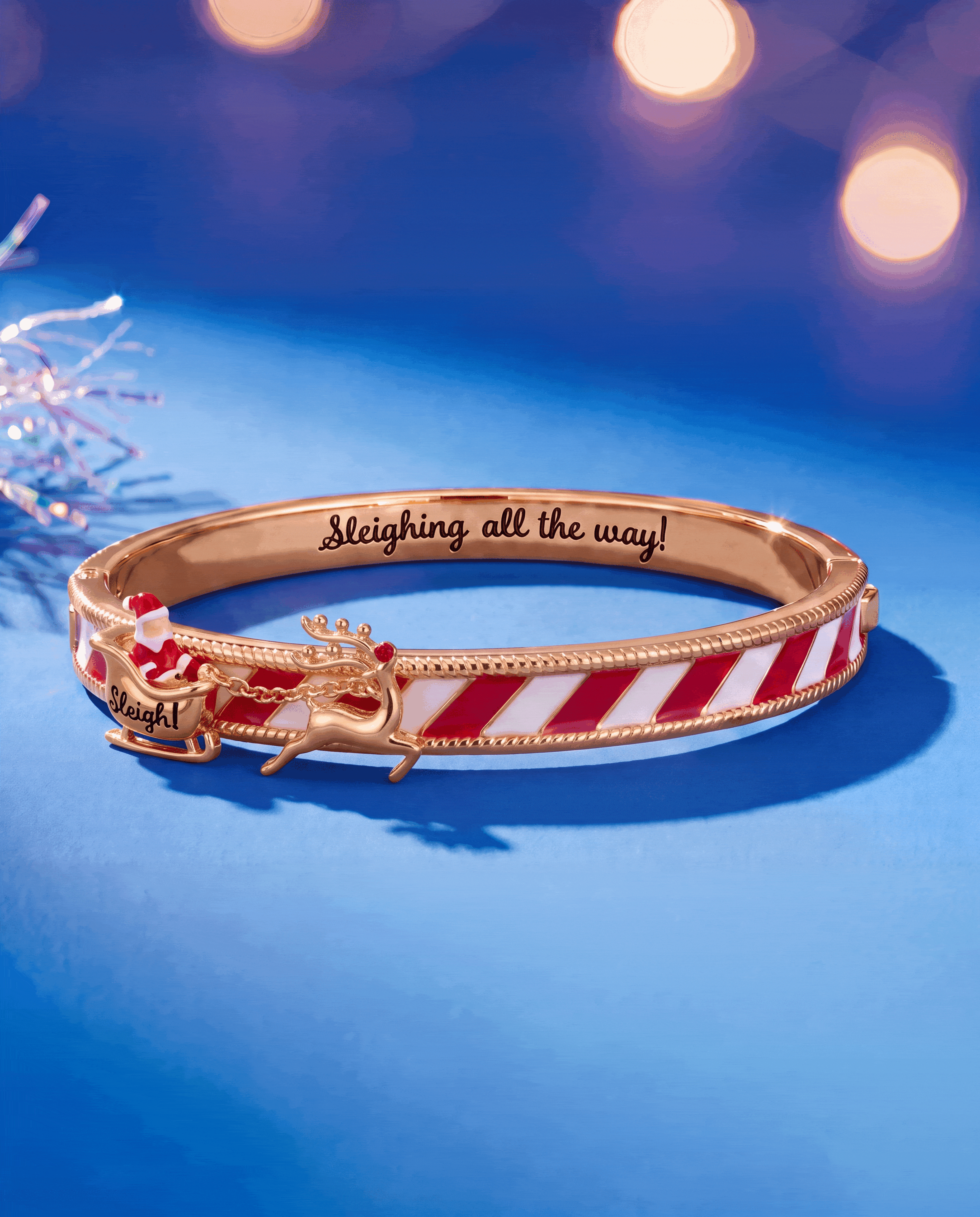 'Sleighing All The Way' Santa Fidget Bangle