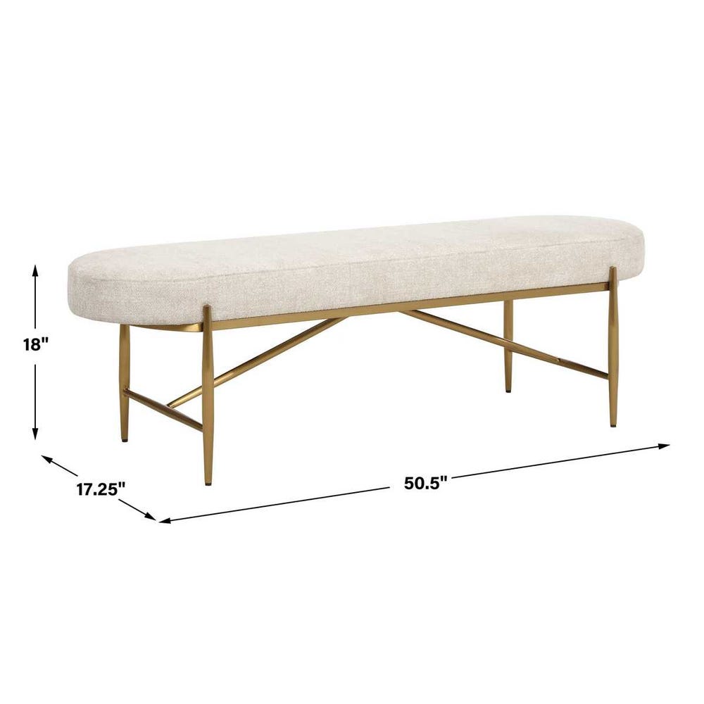 Sabine Ecru Performance Bench