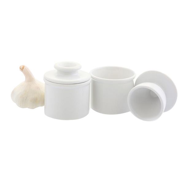 Butter Bell® Petit Crock Set – Classic White, Set of 2 • 2.5 Tablespoons Each 🧈