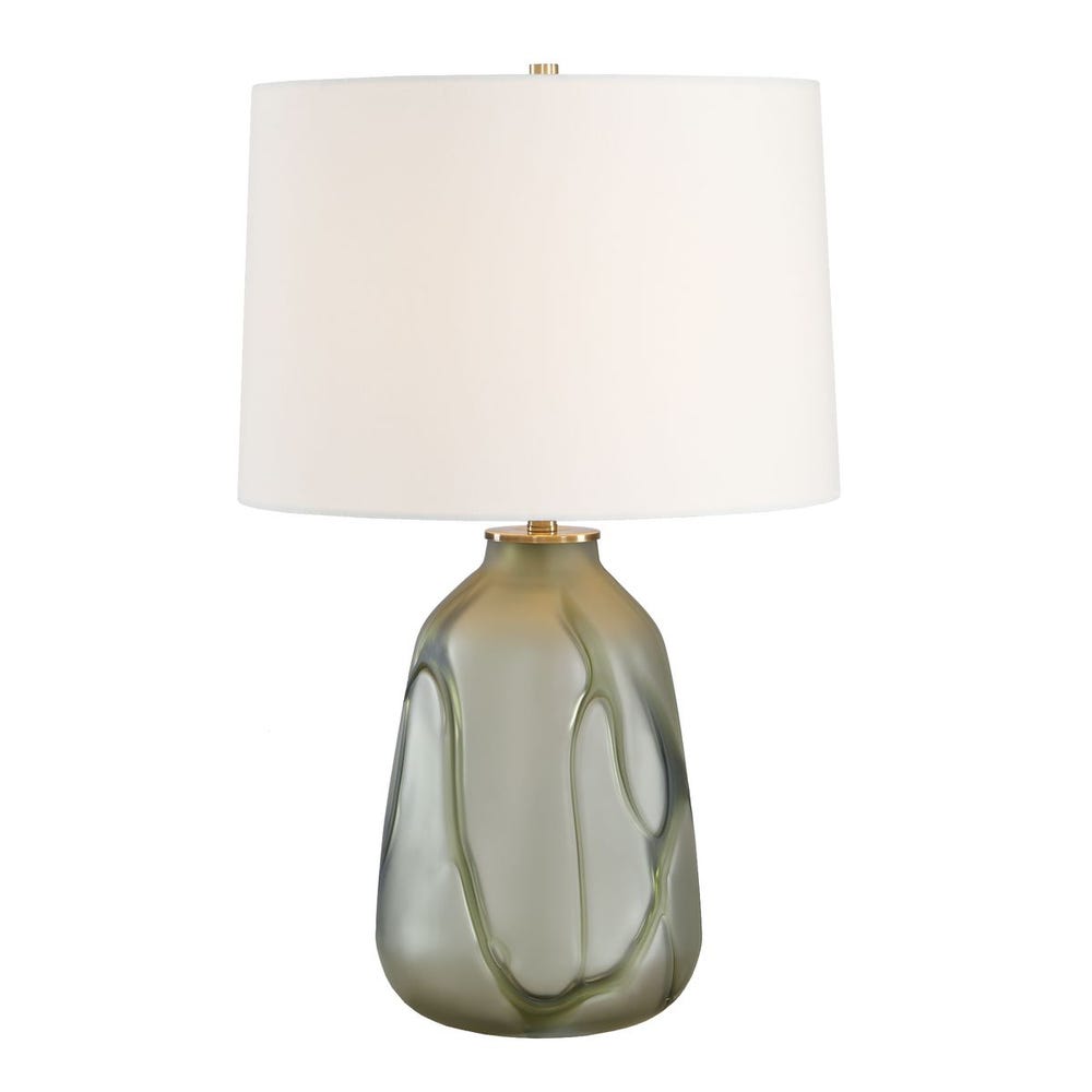 Sylvan Smoky Green Art Glass Table Lamp