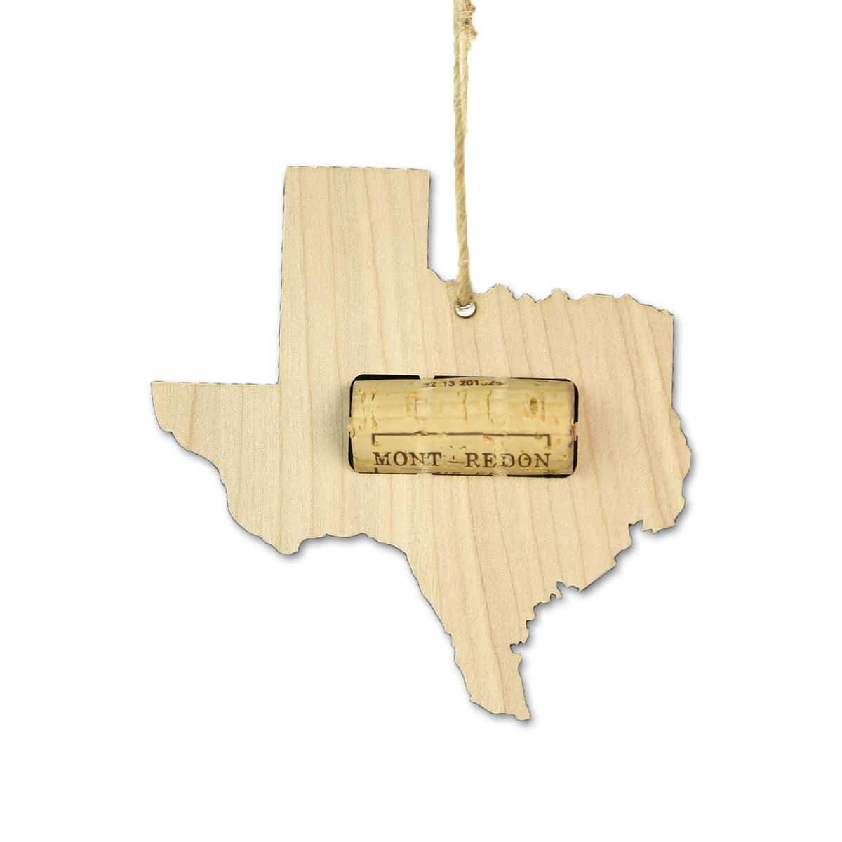 Texas Wine Cork Holder Ornaments