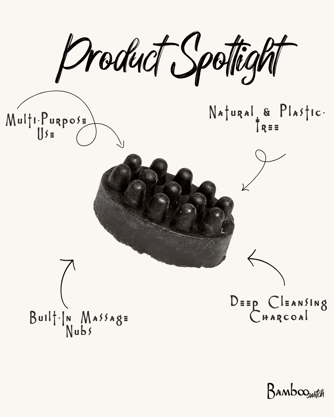 Massage Charcoal Soap Bar
