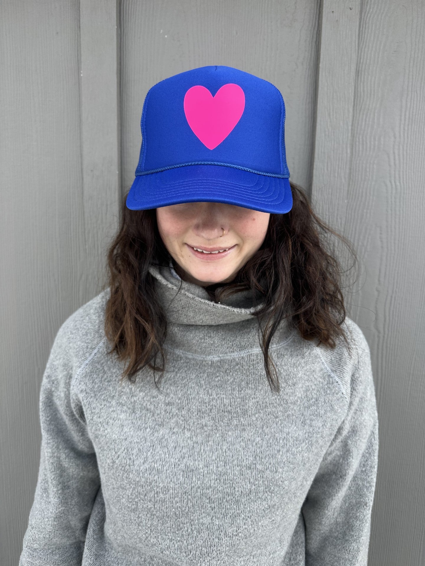 Artsy Heart - Royal Trucker Hat