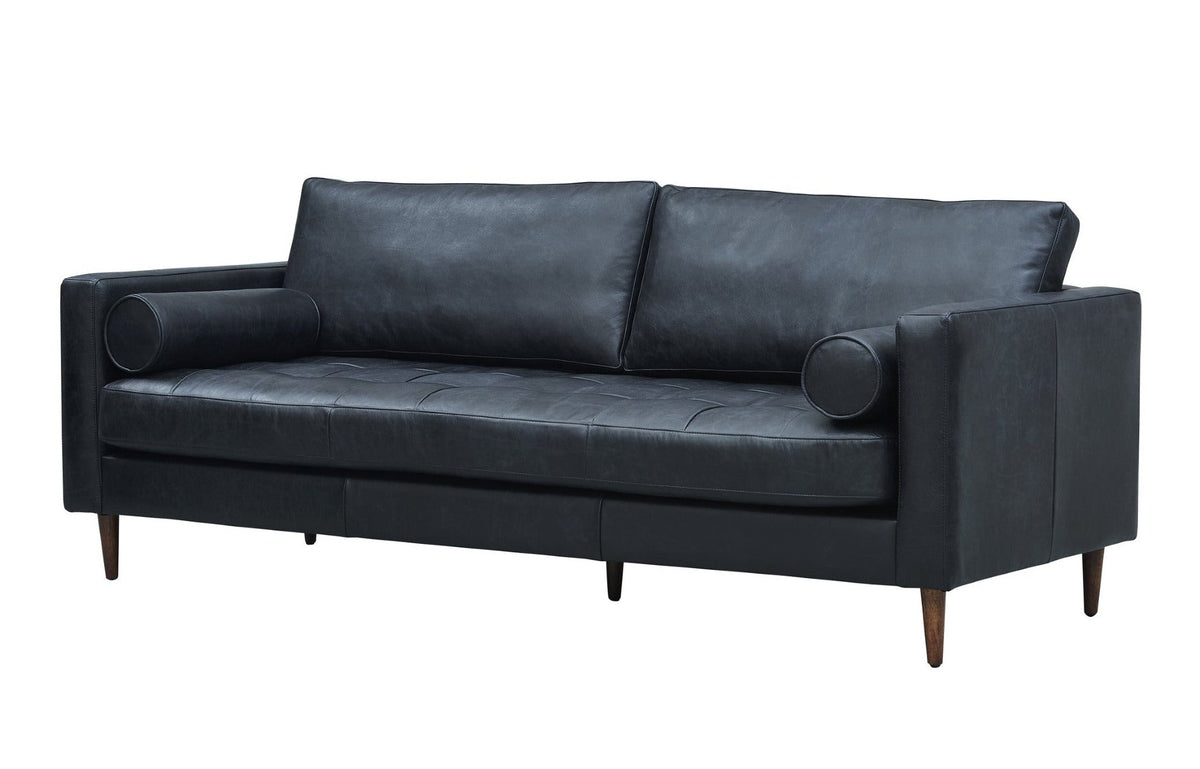Alamo Top Grain Leather Sofa - Slate