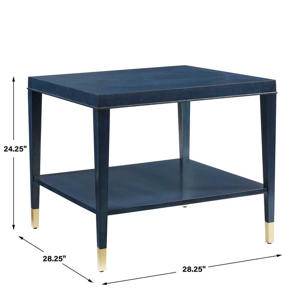 True Blue Mapa Burl Regent Table