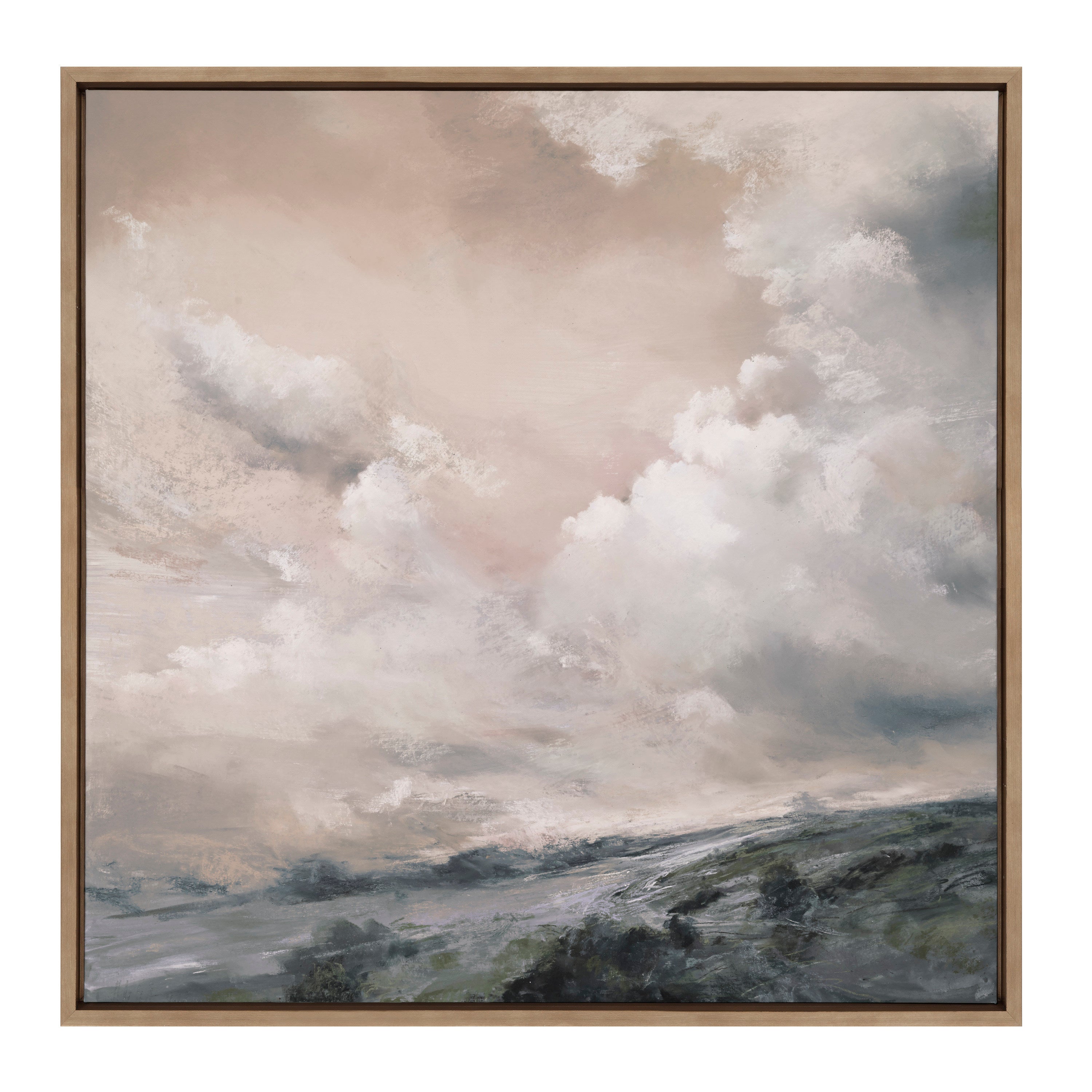 Sylvie When the North Wind Blows- Sepia Framed Canvas by Nel Whatmore
