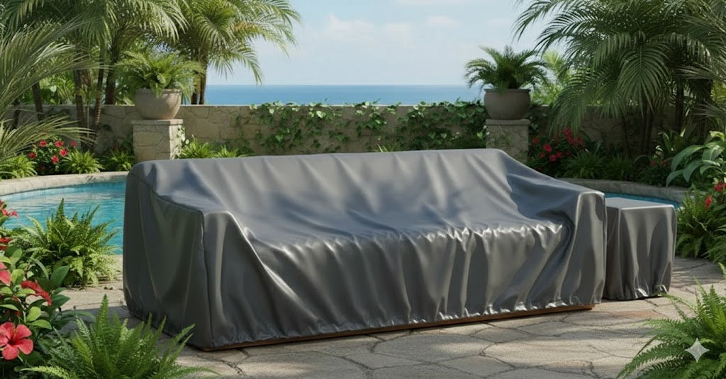 Imperial Grove Outdoor Solid Teak Wood Sofa - 84"